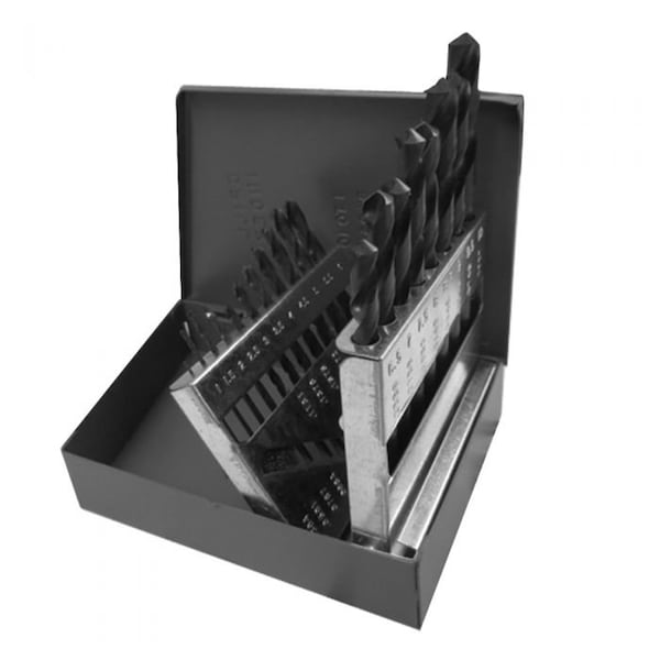 Premium Industrial Grade Cobalt Metric drill bit set, 19 Pieces